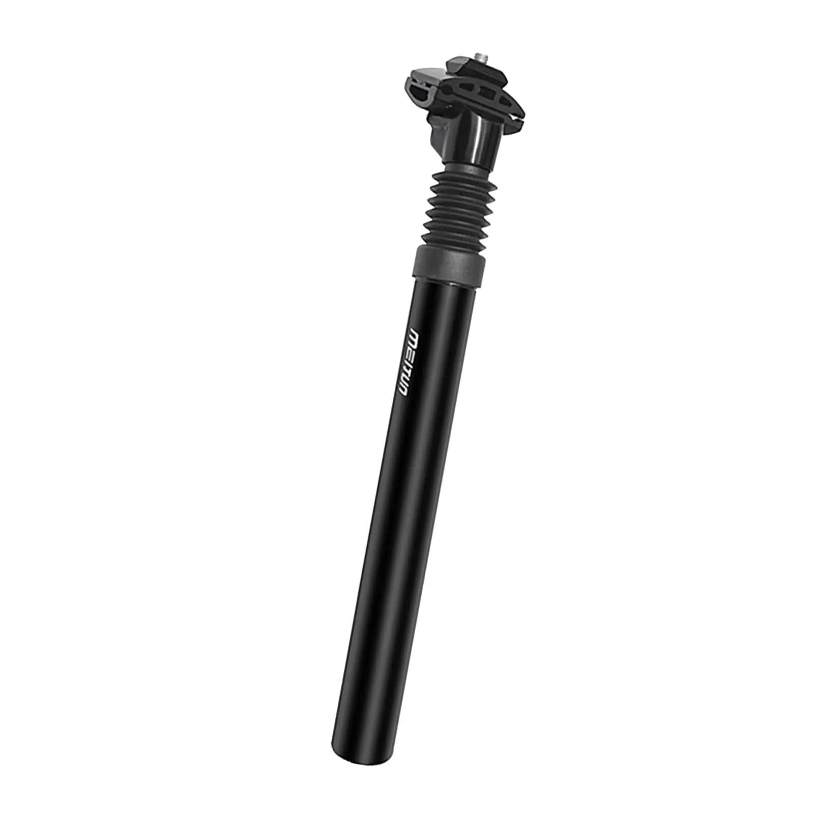 Bike Suspension Seatpost, Bicycle Seat Post, Shock Absorber, 350mm Damping Alloy Seat Tube Pole for Road Bikes, Universal