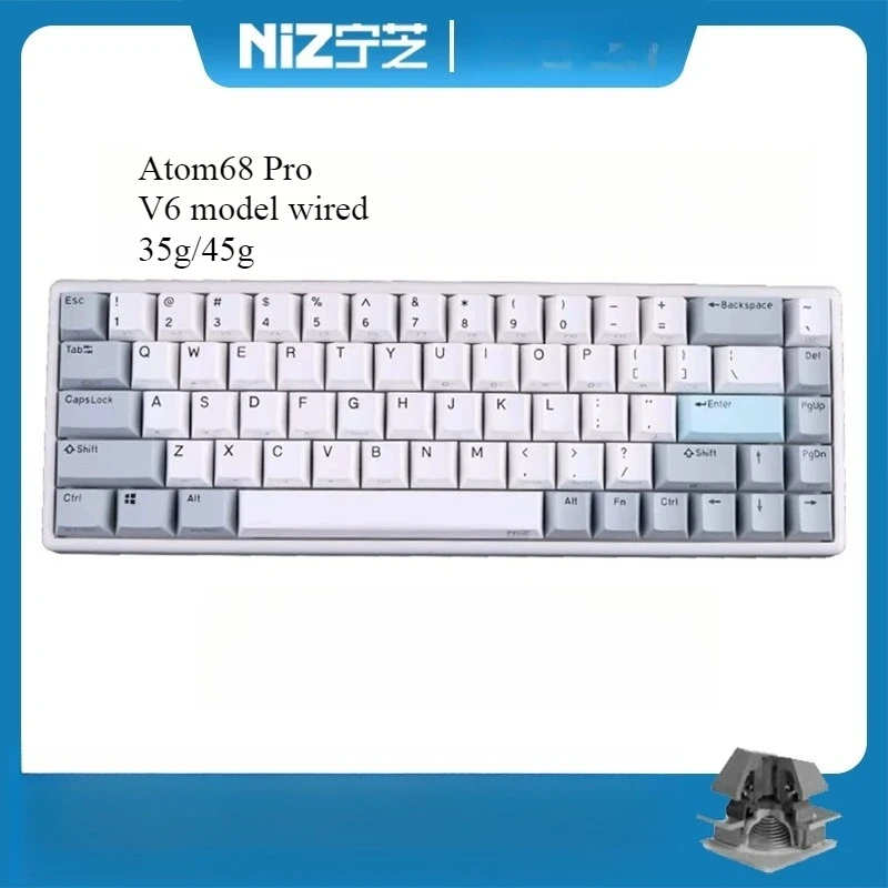 NIZ Atom 68 pro Wired keyboard Capacitive 45g 35g topre style mac gaming keyboard Programmer