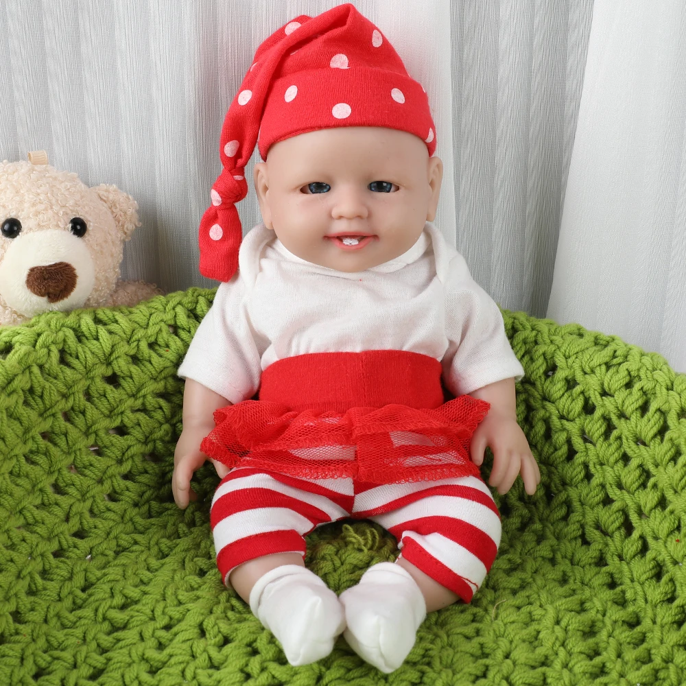 

IVITA WG1508 10inch 624g Full Body Silicone Reborn Baby Doll Realistic Girl Fashion Dolls for Kids Christmas Birthday Gift