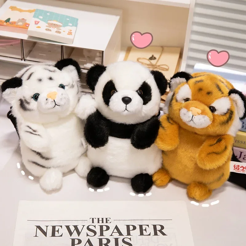 RealLife Plush Mother and Son Tiger Doll Toys for Children Cute Stuffed Animals Toy Present Good Quality Room Decoration