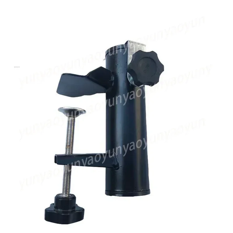 Metal Umbrella Holder Clamp Adjustable Beach Fishing Umbrella Desk Chair Bench Mount Stand