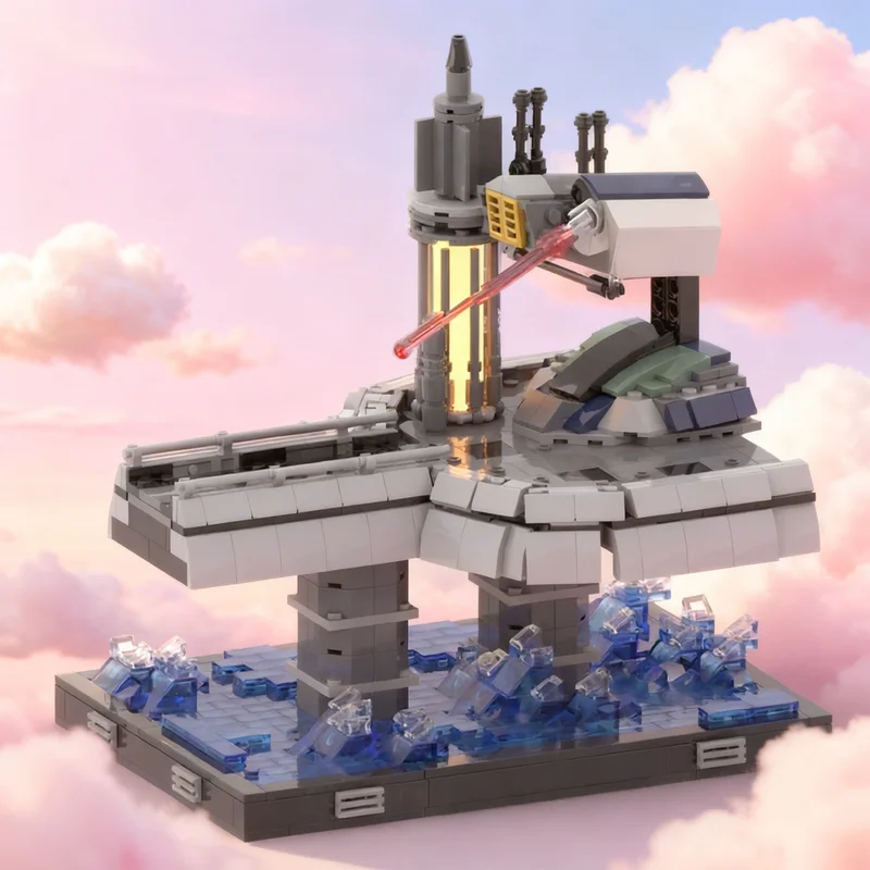 

943pcs MOC Duel Kamino Diorama Collection Episode 2 Star Battle UCS Model Building Blocks Construction Toys Christmas Gift DIY