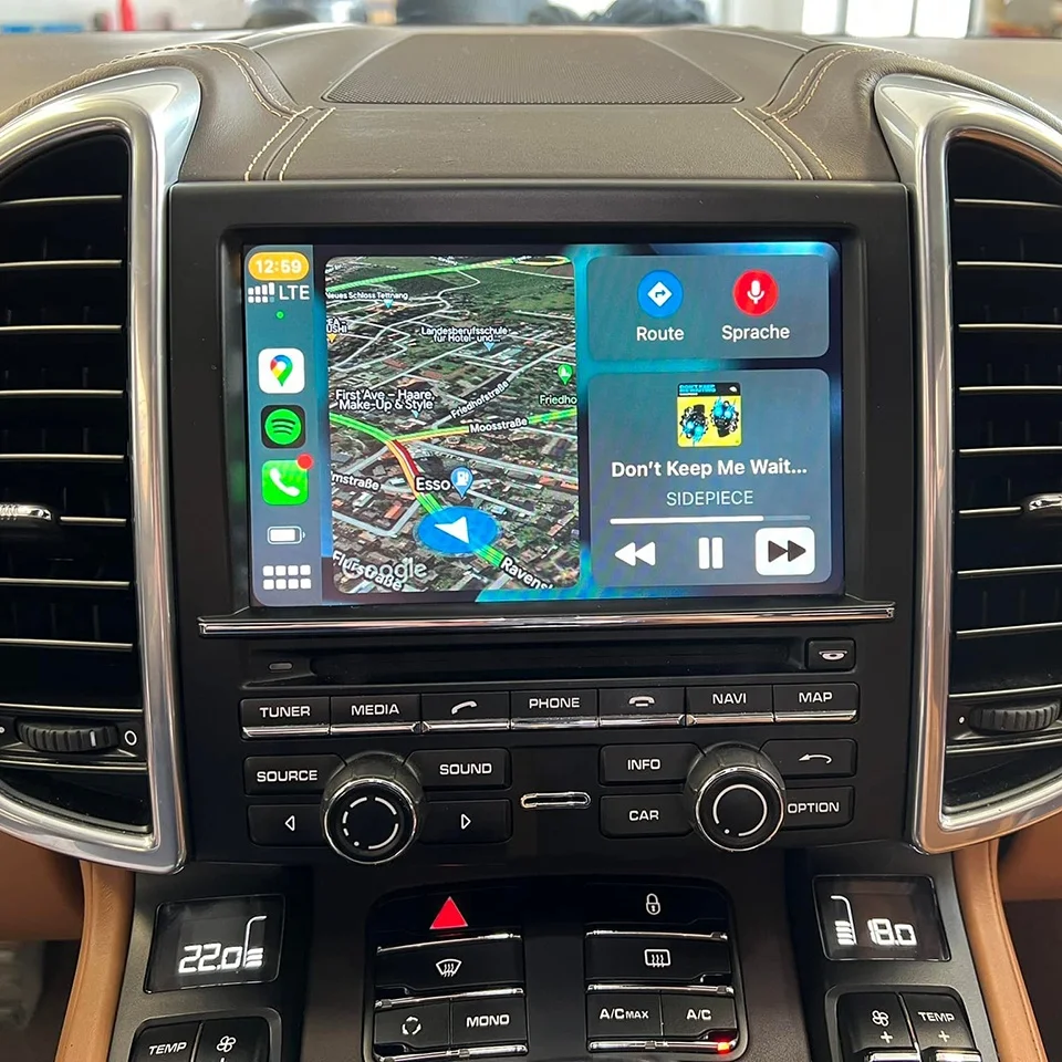 AZTON Wireless CarPlay Android Auto Retrofit per Porsche Cayenne Macan Cayman Panamera Boxster PCM3.1