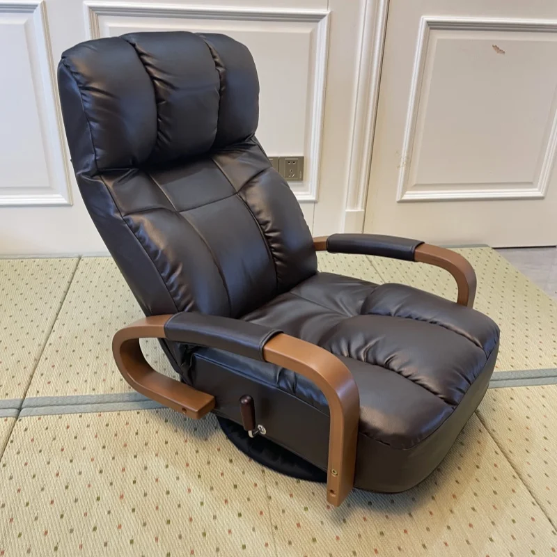 Floor Swivel Recliner Chair 360 Degree Rotation Living Room Furniture Modern  Leather ArmChair Chaise Lounge
