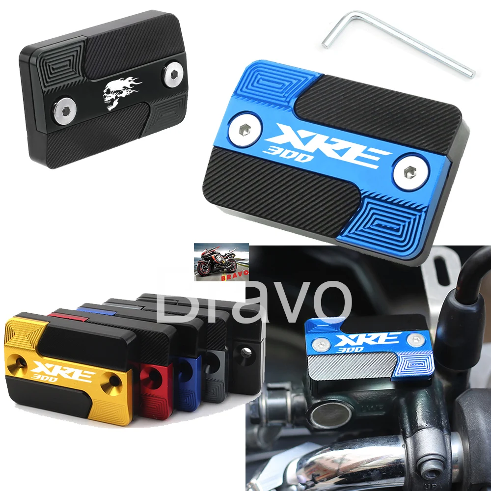 Para Honda XRE300 XRE 300 accesorios de tapa de depósito de cilindro de líquido de freno delantero de motocicleta