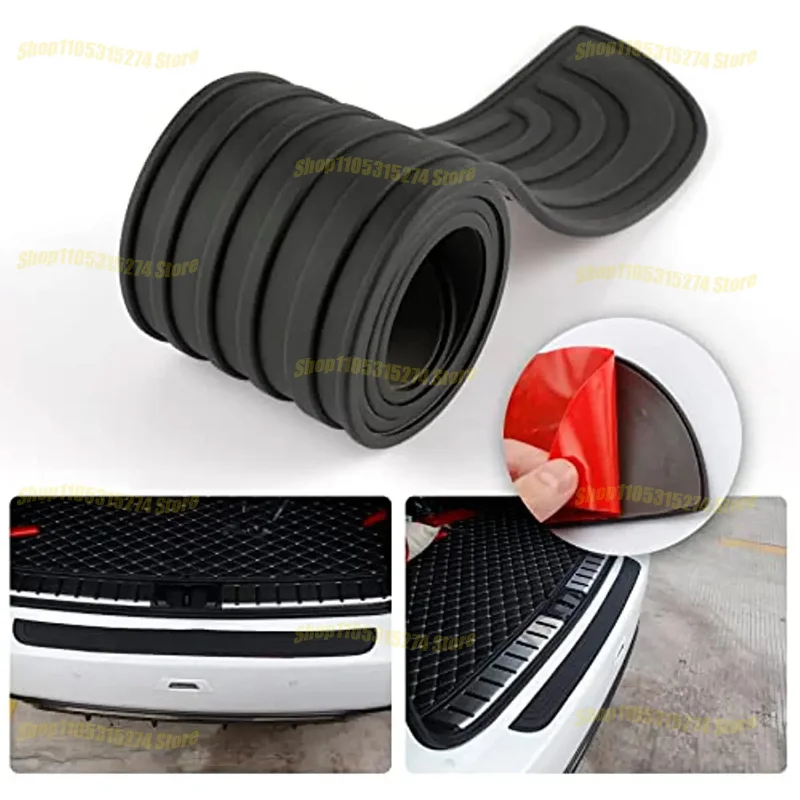 Car Accessories Universal Trunk Rear Guard Plate Bumper Protector Trim Anti-Kicked Scratch Protection Rubber Anti-Scratch