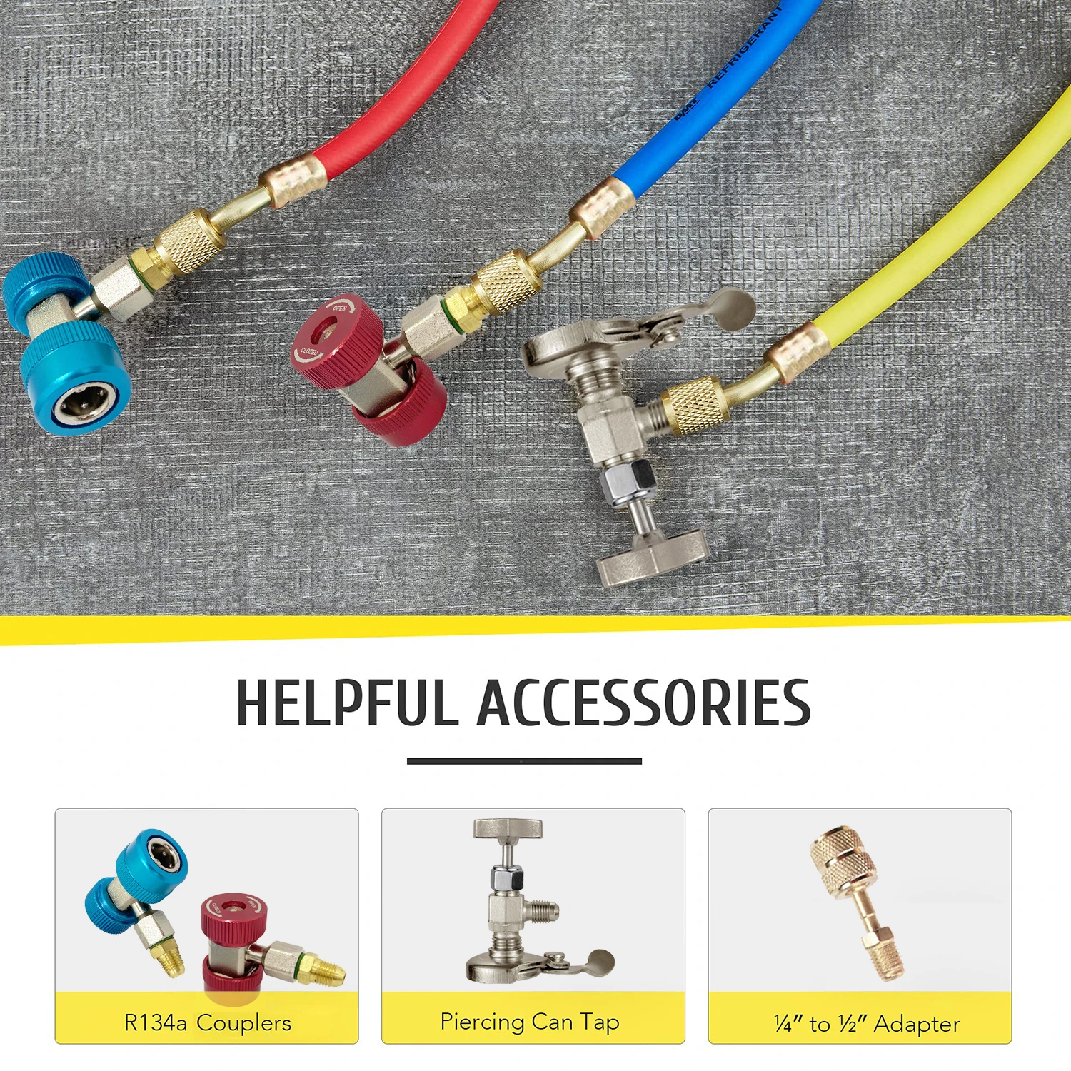 R404A R134a AC Diagnostic collettore manometro Set aria condizionata refrigerante fluoruro pressione tabella manometro Tester industria Hardware