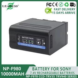 NP-F980 NP-F970 Rechargeable Batery for Sony CCD-TRV35 TRV940 CCD-RV100 DCR-TR7Series 10000mAh NP F970 NP F980 Camera Battery