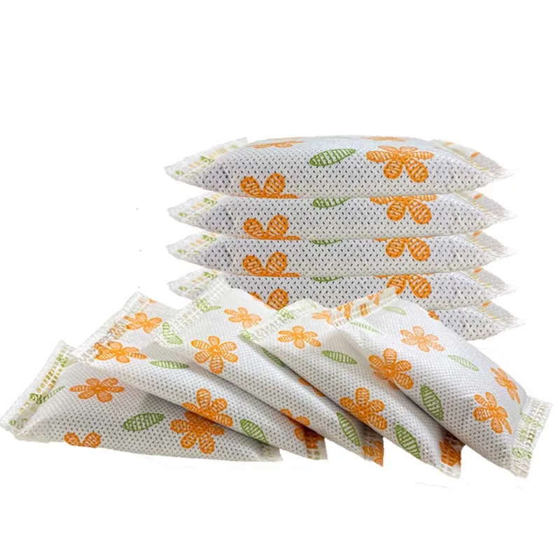 10 Pcs Bamboo Charcoal Bags Odor Absorbe Car Home Remove Formaldehyde Activated Carbon Bag Flavor Removal Purifier Carbon Bag