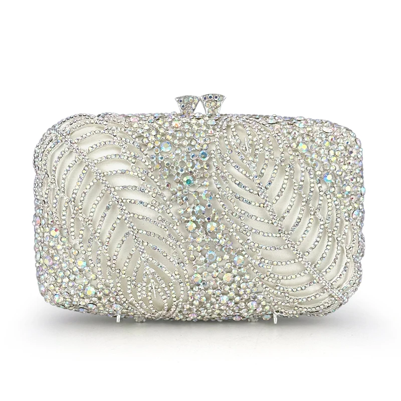 Shiny Rhinestone Evening Bag, Luxury Bling-Bling Clutch Purse, Women\'s Dress Handbag For Wedding Party Prom Banquet - Perfect fo