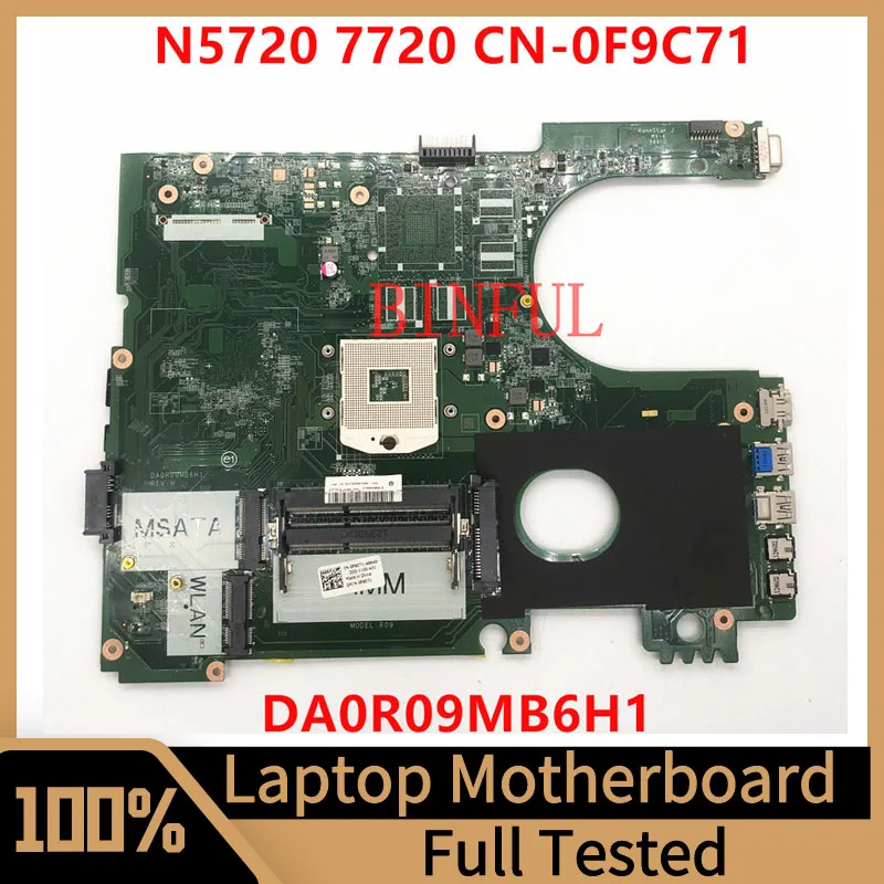 CN-0F9C71 0F9C71 F9C71 Mainboard For Dell Inspiron 5720 7720 Laptop Motherboard DA0R09MB6H1 HM77 100% Fully Tested Working Well