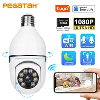 1080P Tuya Wifi PTZ Camera E27 Bulb Indoor Security Night Vision Motion Detect Alarm P2P Smart Home Surveillance CCTV IP Cameras