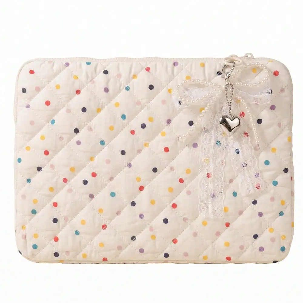 polka dot Tablet bag 9-11 inch 13 14 15.6,for iPad Air Pro 11 13 M4 M2 10th/9/8 10.2 for Xiaomi Pad 5 Pro shockproof storage bag