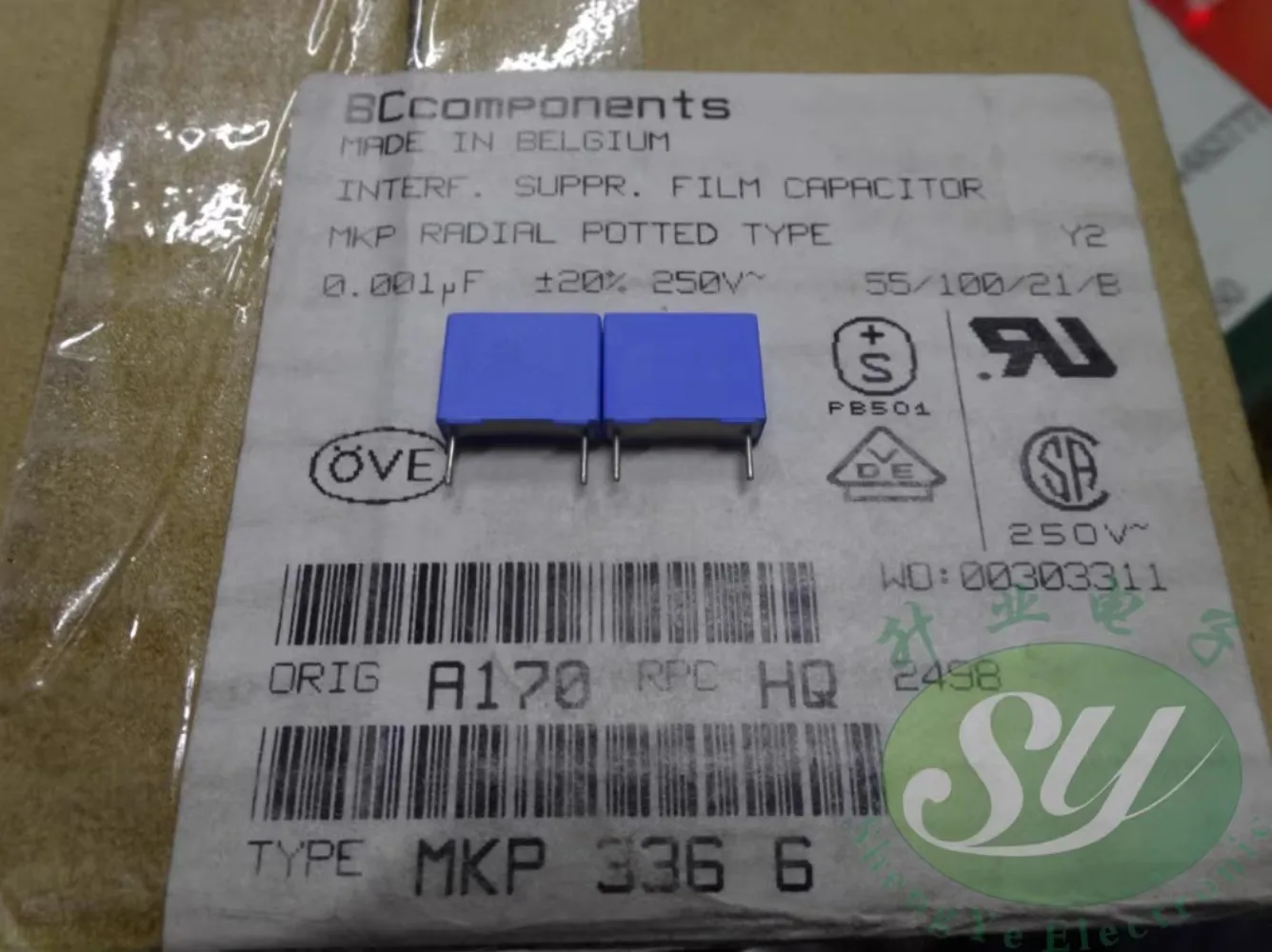 

20PCS MKP336 0.001uf/250vAC 1.0nf 1000pf 1n0 102 New film capacitor