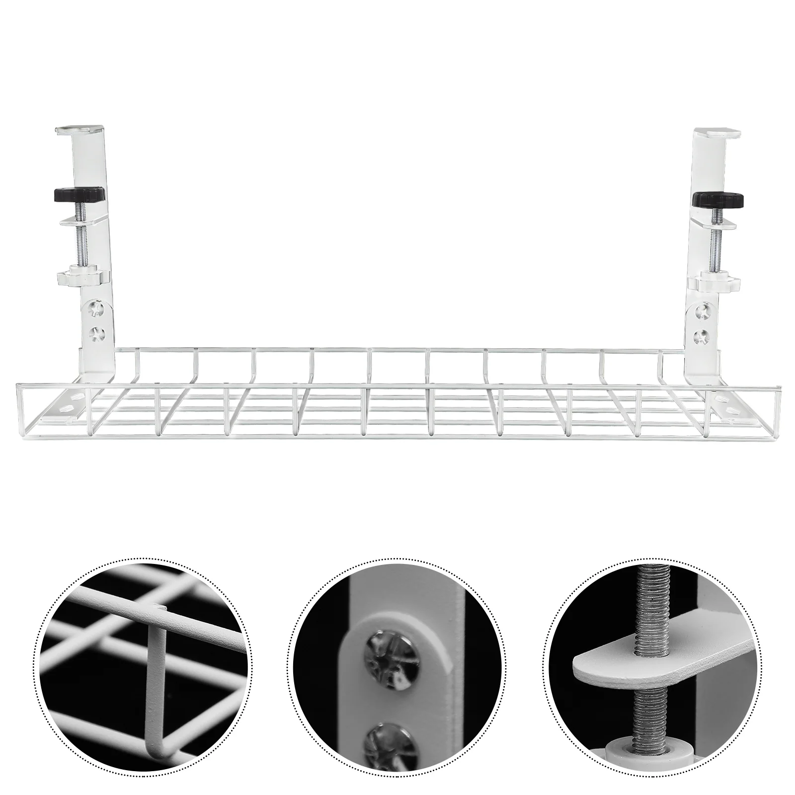 

Steel Under Desk Cable Storage Rack Compact Design Protector Organizer Desk