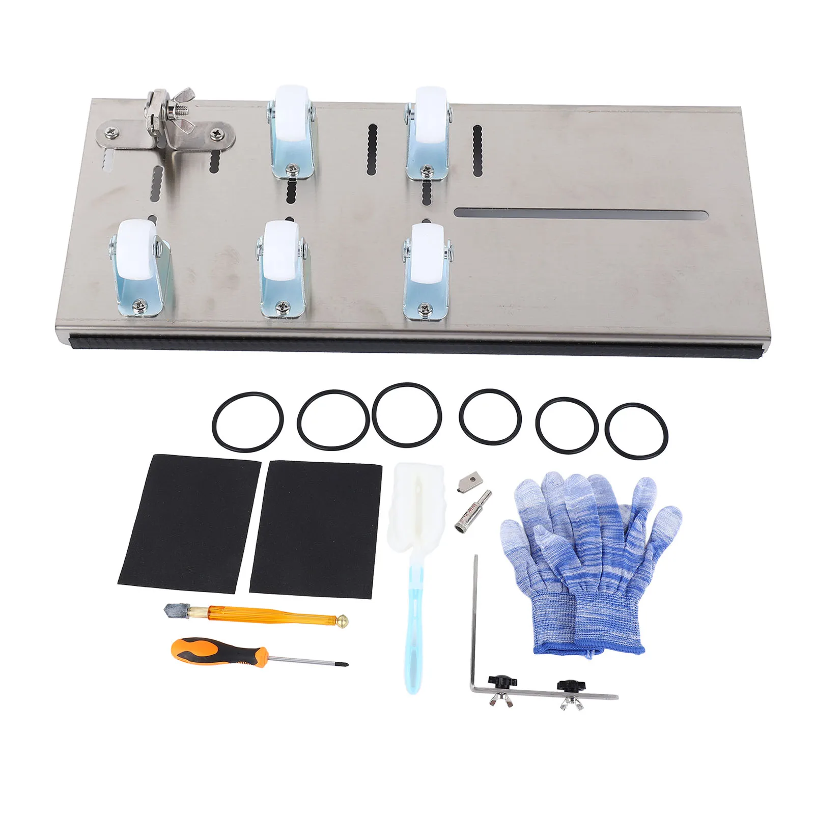 

DIY Glass Cutter Wine Bottle Cutter Stainless Steel High Accuracy 5 Wheels Glass Bottle Cutter Machine Kit Wine Bottle Cutter