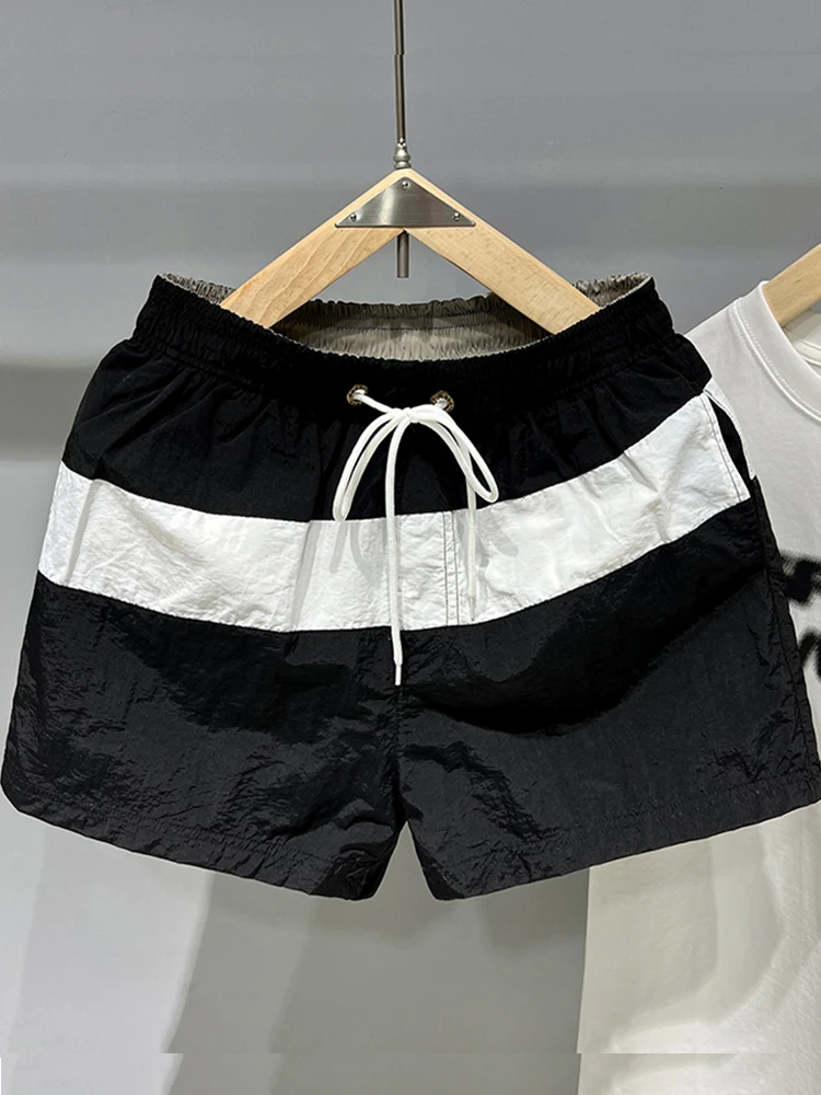 

Men's Summer Qui Dry Casual Loose Running Fitn orts Beach Pants with Inner Trendy Large Briefs