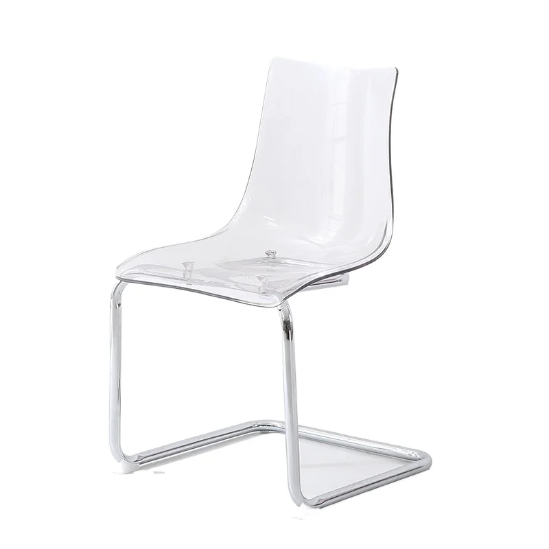 

Modern simple transparent chair designer acrylic toas dining chair home Internet celebrity creative backrest dining table and
