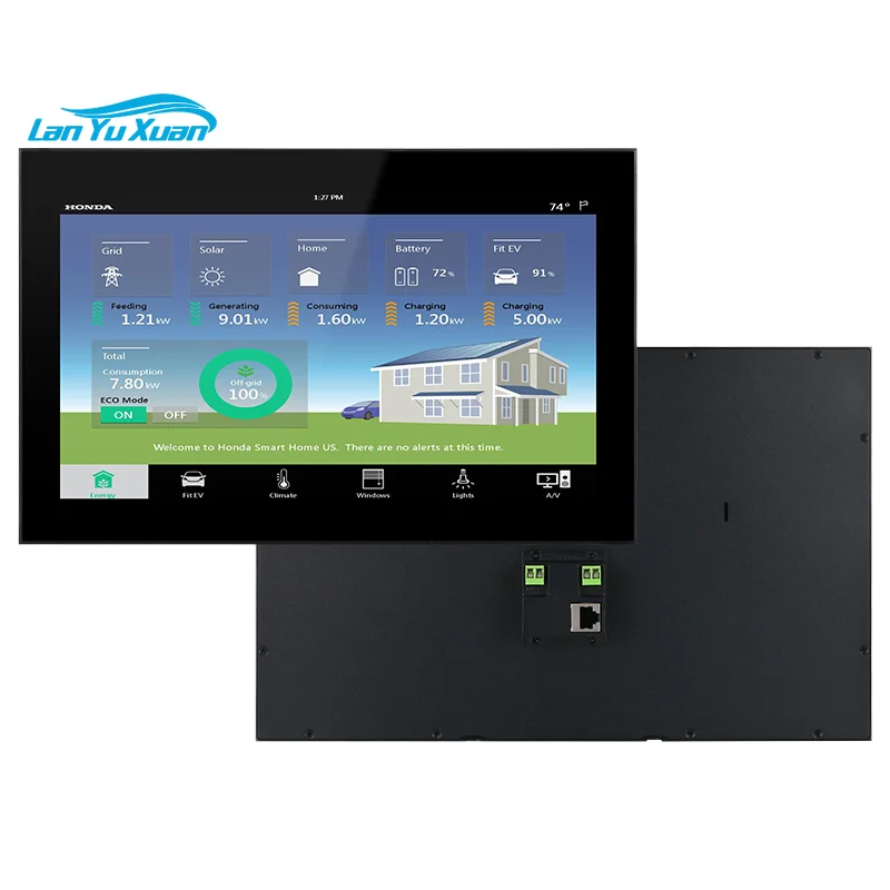 Portworld Smart Home Keyboard 10 Inch IPS Capacitive Touch Panel  2+16g Android 11/13 Built in RS485 RJ45 POE Tablet