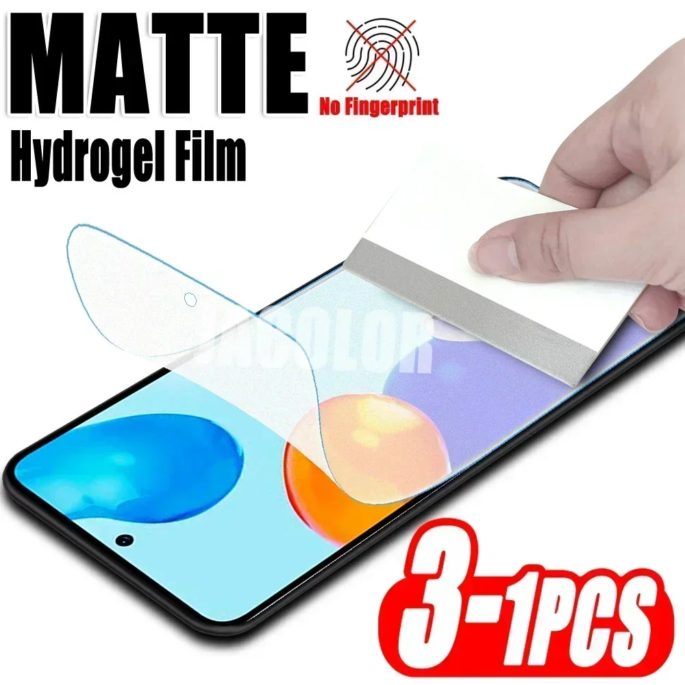 

1-3PCS Matte Hydrogel Film For Xiaomi Redmi Note 11 11S 11T 11E Pro Plus 5G 4G 11SE 11R 11Pro 5G Gel Protection Screen Protector