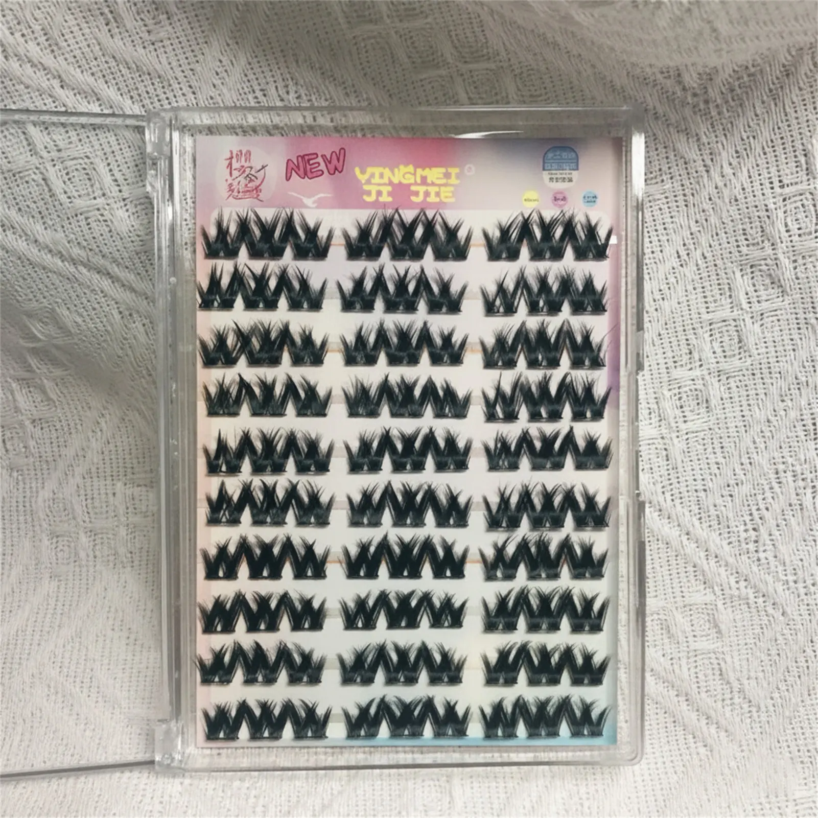 Estensioni ciglia finte naturali Ciglia lunghe ricce fai-da-te Cluster individuali ciglia di grande volume ciglia professionali arricciate spesse