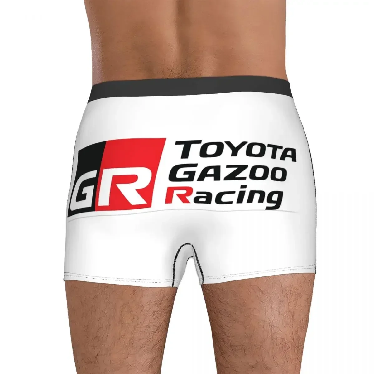 Celana dalam celana pendek Boxer GR Logo Gazoo Racing GR Olahraga (1) celana dalam pria ventilasi pakaian dalam untuk hadiah pacar laki-laki Homme