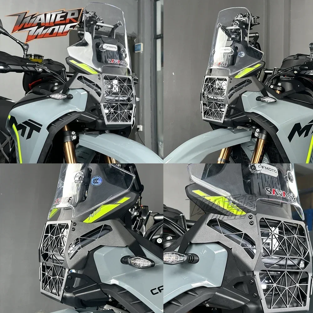 

2026 Motorcycle Headlight Cover Guard For CFMOTO 450MT IBEX 450 CF MT450 CF450MT CF-MOTO 2025 Headlamp Grilles Light Protector