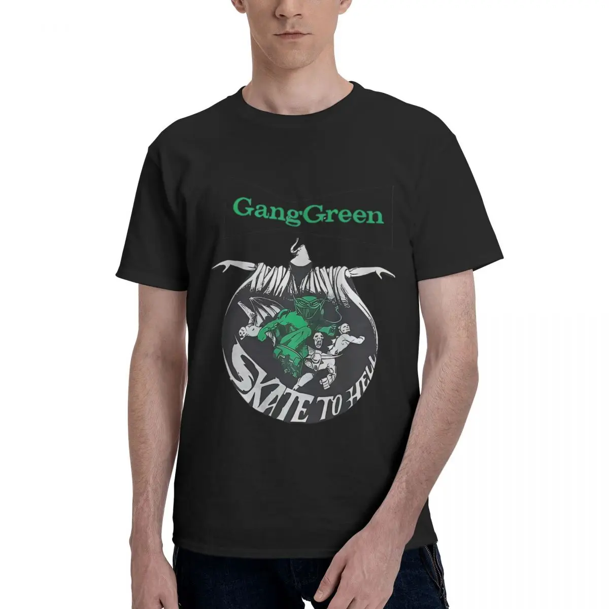 

Gang Green Skate To Hell Paper Thin 100% Cotton Casual Breathable Confortable T Shirt Funny Men's T-Shirts Mens Gifts