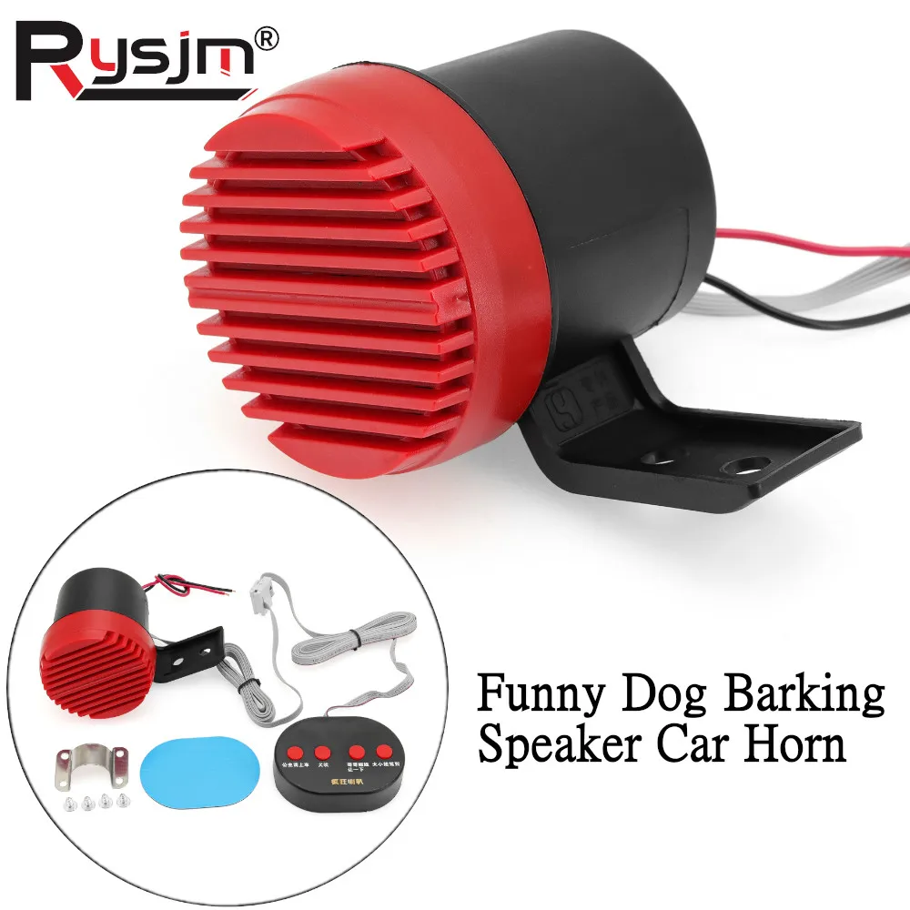 

12V Universal Dog Barking Speaker Car Horn Dogs Sound Car Warning Horn Warning Horn Sound Signals Backup Alarms Horns