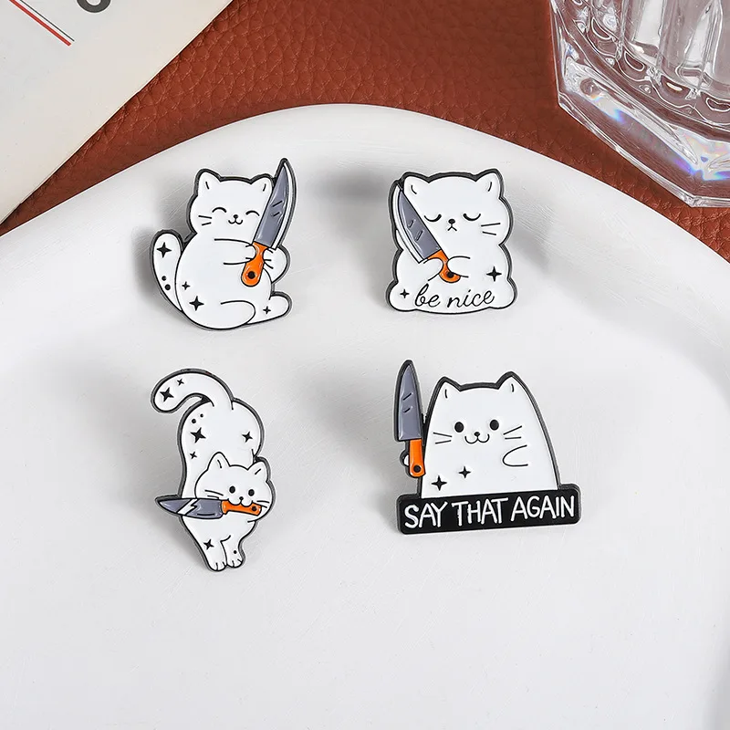 Lindo dibujo de gato blanco cu - Edc Everyday Carry Knives reseña y precio