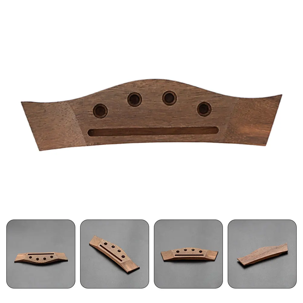 

4 String Acoustic Replacement Part Slotted Wood Bridge Sturdy Accessories Guitar Repair Parts Instrument Accessories Guitar