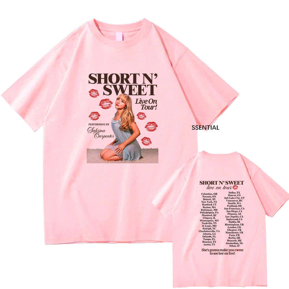 サブリナ カーペンター ショート n' スイート アルバム Tシャツ男性
