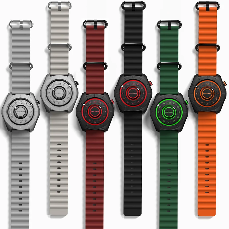 

Unisex Magnetic Ball Quartz Watch 3ATM Stainless Steel Fashion Wristwatch for Men Women Creative Gravity Time Display