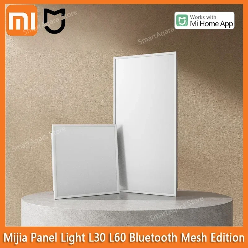 Xiaomi Mijia Panel Light L30 L60 Bluetooth Mesh Smart Human Body Sensor Ceiling LED Flat Light Kitchen Bathroom Light MiHome APP