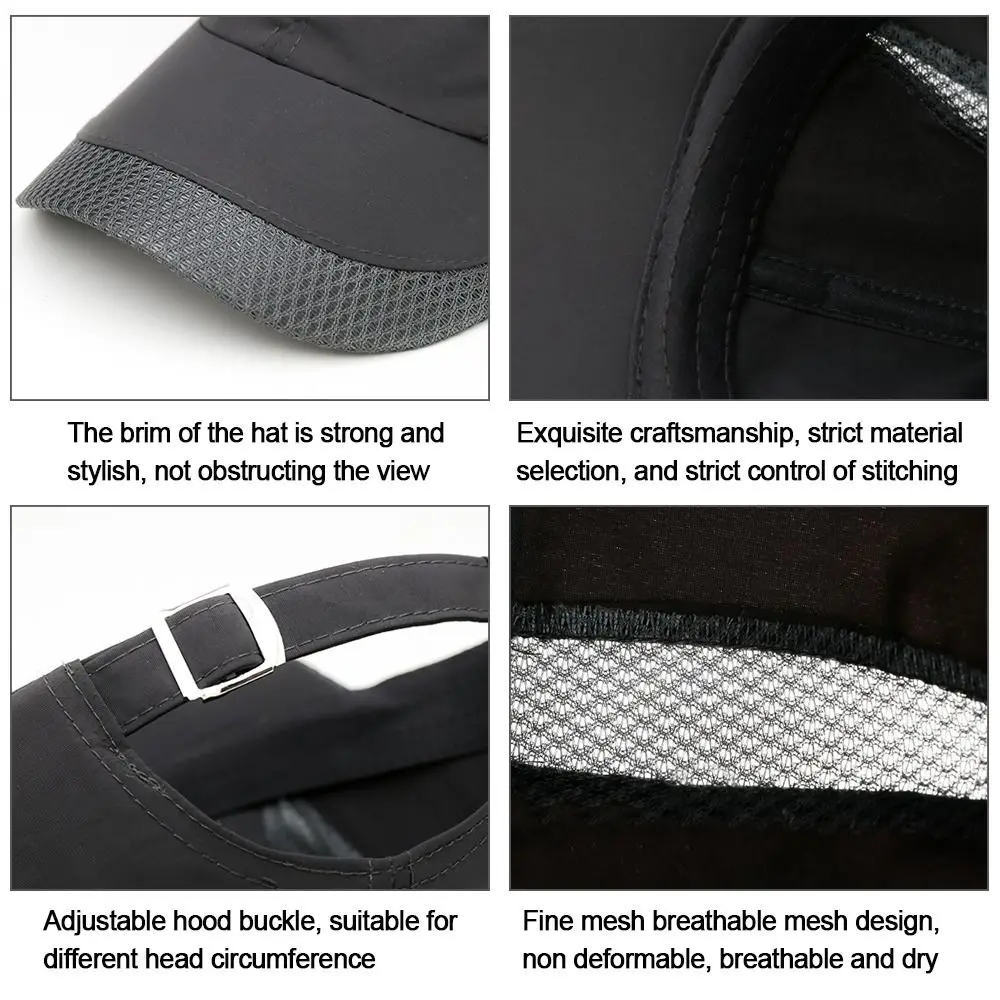 Adjustable Outdoor Space Quick Dry Mesh Baseball Cap Sun Hat Snapback Hats