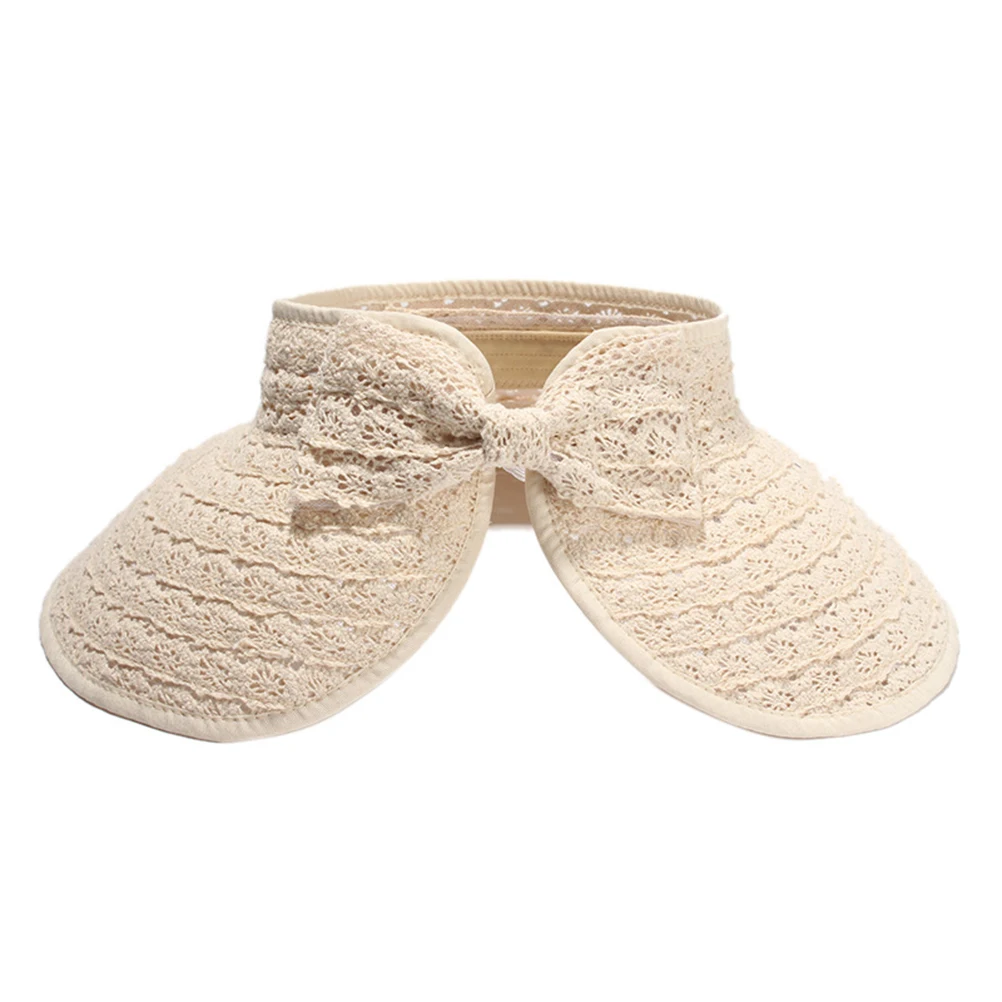 

Sun Visor Beach Accessories Summer Hats for Women Big Stylish Straw Hollow Out Hollow-out