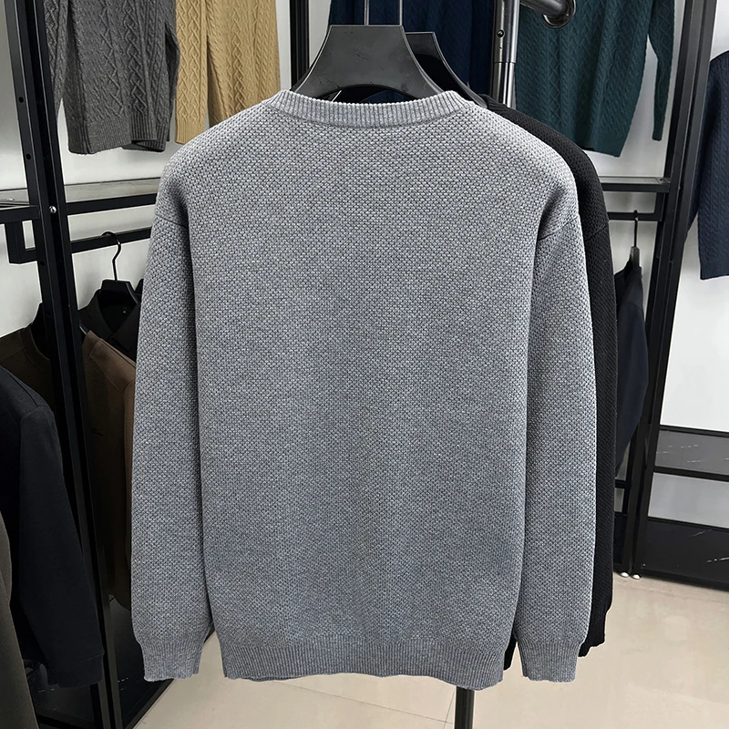 Men's Knitted Cardigan Round Neck Button down Sweater Casual Fashion Autumn Winter Warm Comfortable Versatile Classic Men's Wear