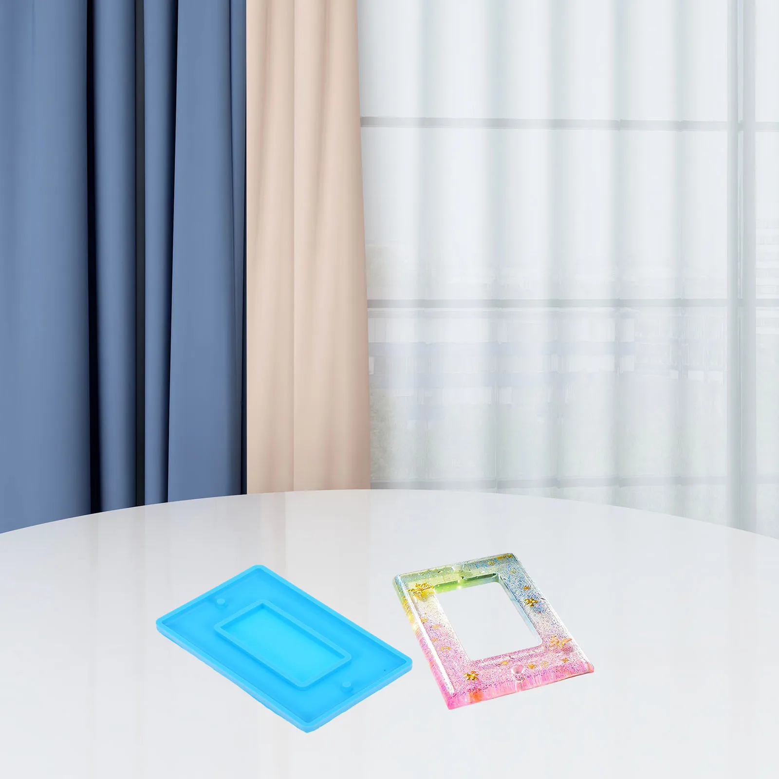 

Switch Panel Mold DIY Silicone Non-Stick Crystal Epoxy Mold Handmade Craft Tool for Creative Panel Making Silicone Die