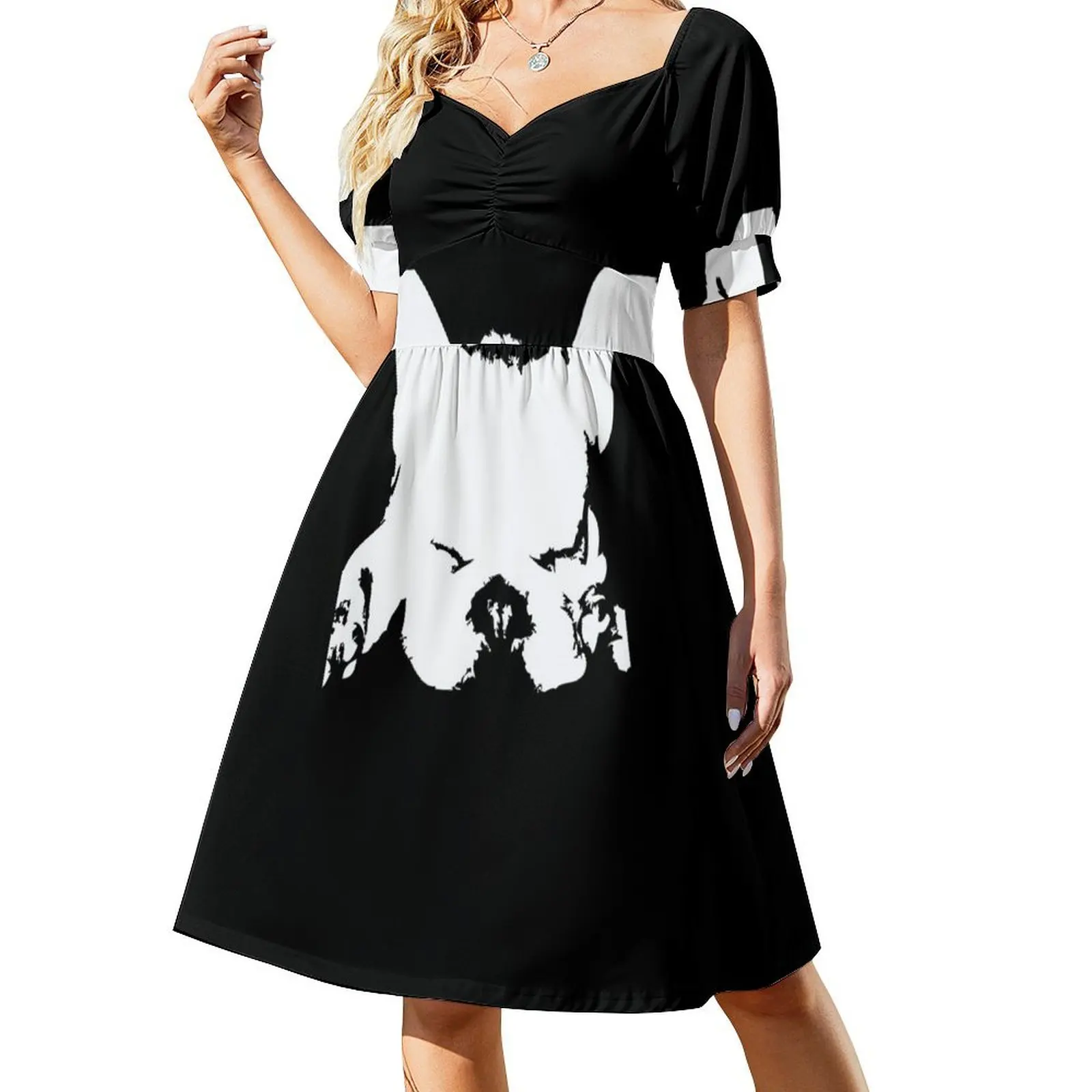 French Bulldog Short-Sleeved Dress elegant party dress for women 2025 prom dress 2025 sexy