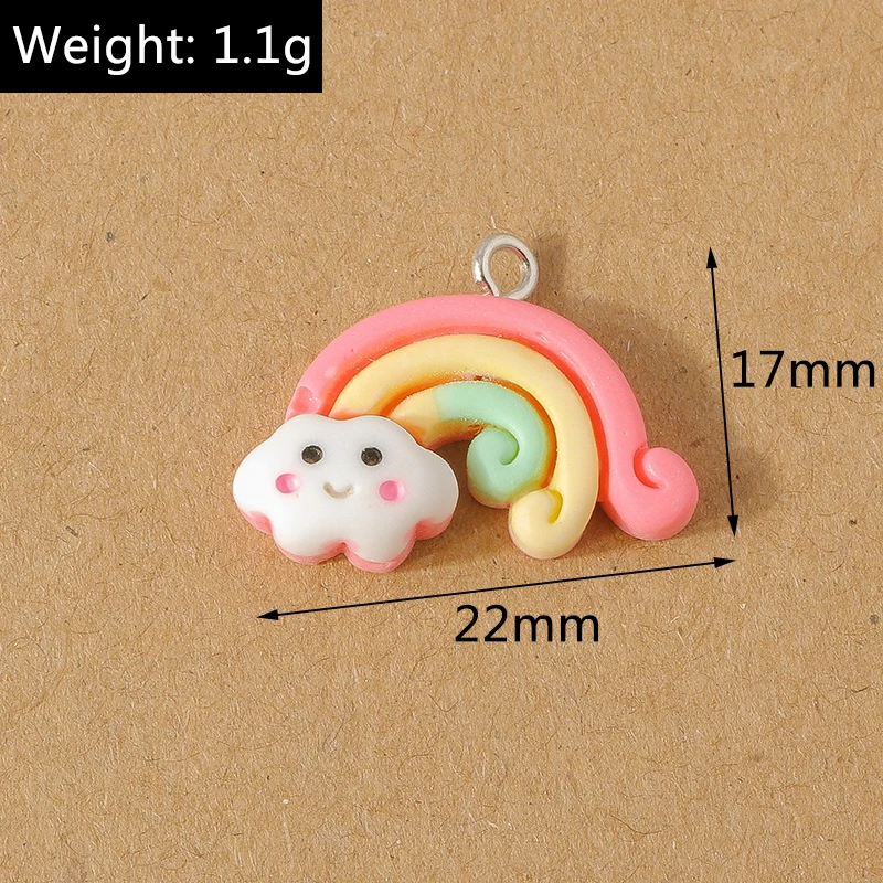 15 teile/los Mix Nette Harz Blume Charms für Die Herstellung Von Ohrringen Halskette Anhänger DIY Handgemachte kinder Schmuck Zubehör Erkenntnisse – Detail 10