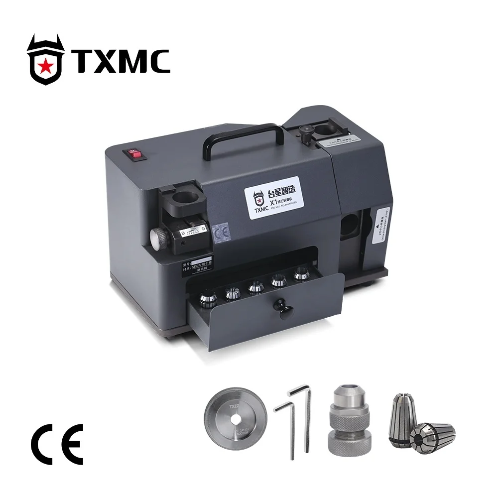 TXMC TX-X1 4-14mm Functional Compact Accurate Rapid 220V End Mill Sharpener Grinding Machine