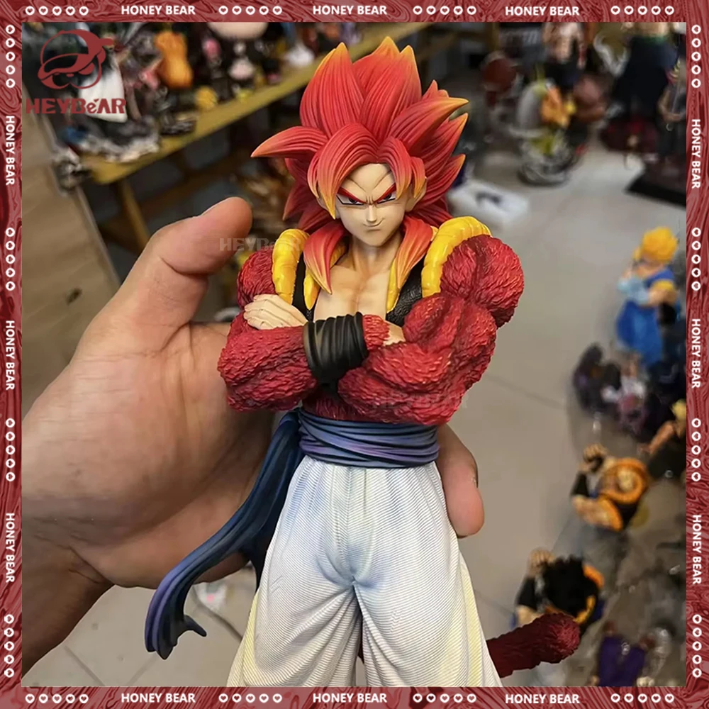

JG Studio 32 см Dragon Ball Аниме Фигурка Ssj4 Gogeta Фигурки Gk Статуя Настольное украшение Коллекция Модель День Рождения Рождественский подарок Игрушка