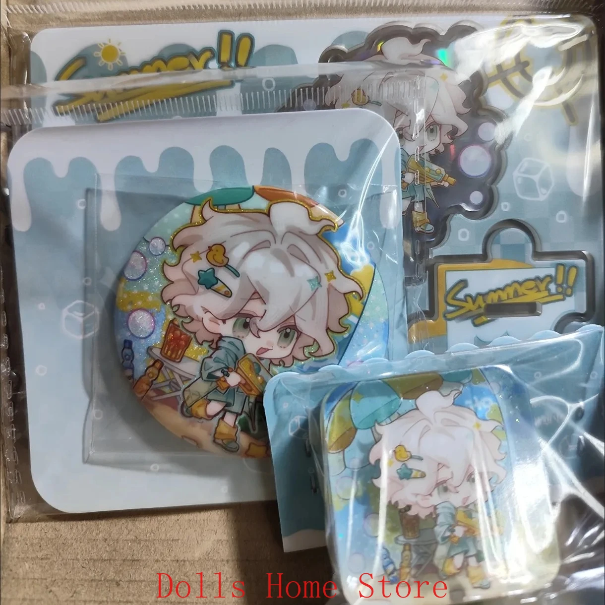 

Anime Doujin Hinata Hajime Nanami ChiaKi Cartoon Little Mahjong Cartoon Figure Badge Cosplay Acrylic Stand Model Plate Decor