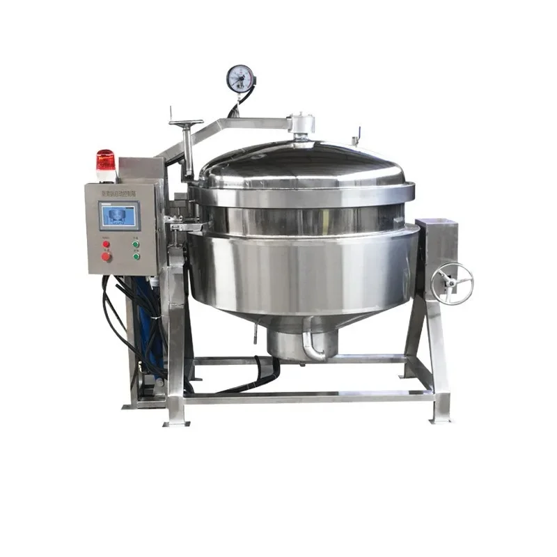 

Large commercial multi-functional high pressure cooking pot, steam heating stainless steel cooking pot meat braising equipment