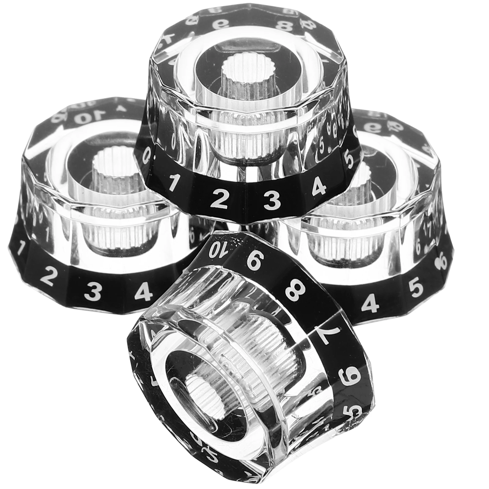 

4 pcs Knobs Volume Acrylic Replacement Parts For Guitar Knobs For Electric Guitar Bass Repair Accessories