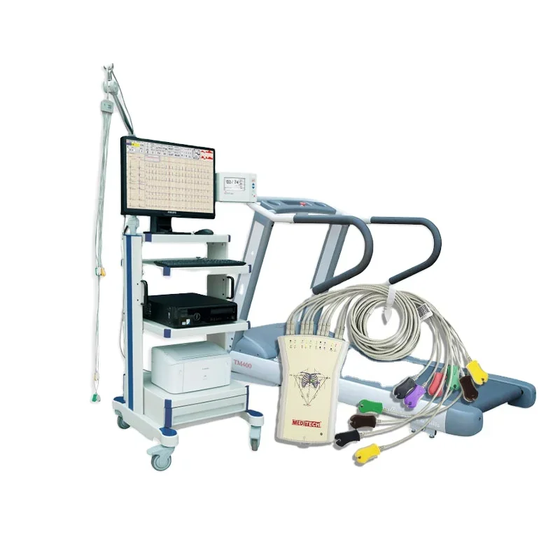 Advanced stress e k g System Stress Test e c g Machine with 12-lead e c g electrocardiogram