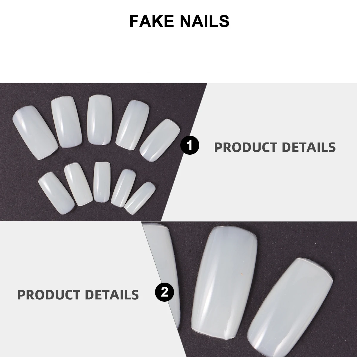 

600 Pcs Patch Tips Fake Nails Stickers Full Coverage Comfortable Durable Natural Nail Sticker Look Manicure Supplies
