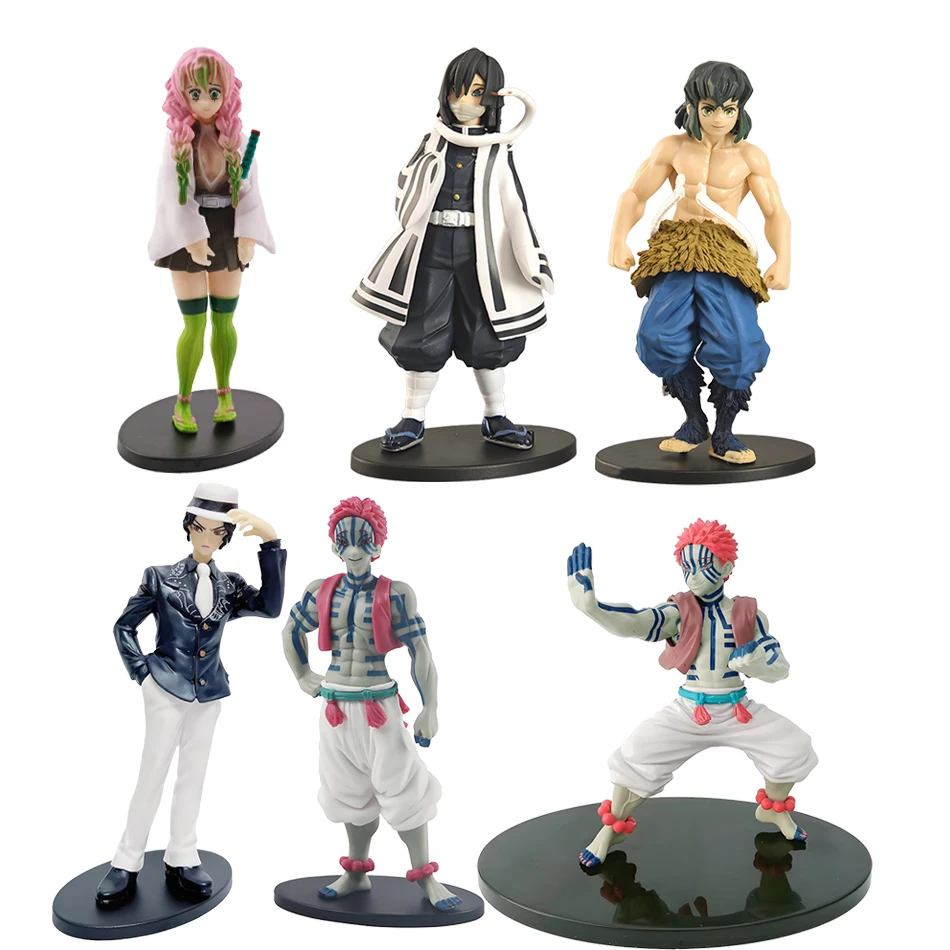 Hot Anime Demone Slayer Kimetsu no Yaiba Figura Kamado Tanjirou Action Figure Agatsuma Zenitsu Nezuko Guerriero PVC Modello Giocattoli
