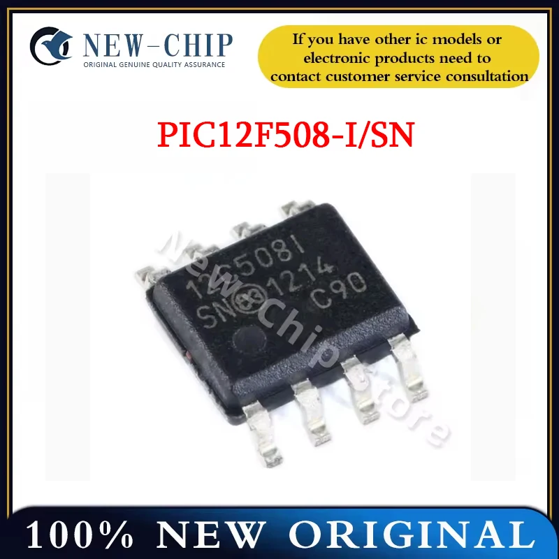 5PCS-100PCS/LOT  PIC12F508-I/SN  SOP-8  8-bit microcontroller flash MCU chip  New original  12F508I