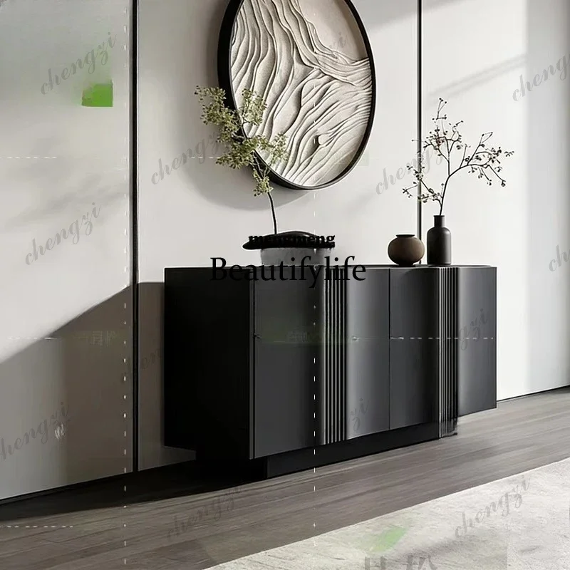 CQY personality creative sideboard, fashion light luxury, high-end villa entryway living room lacquered decoration sideboard